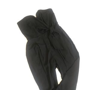 Wet Seal Timing Brand BLACK Strapless JUMPSUIT - L